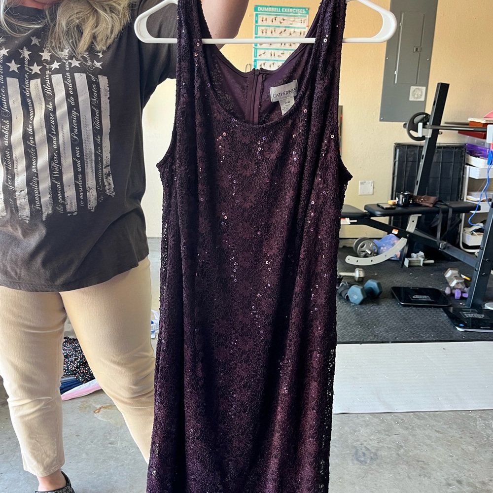 Catherines Deep Purple Sequin Dress